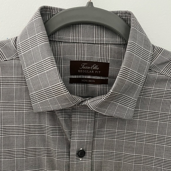 Tasso Elba Other - Men’s Tasso Elba Dress Shirt with French Cuffs Sz L